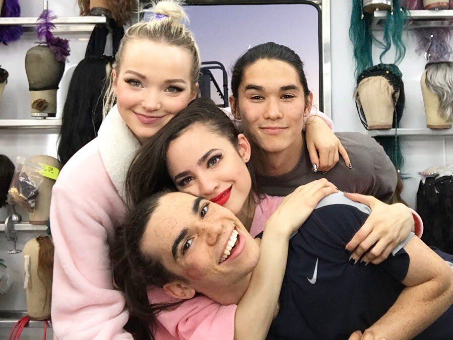 Dear world, 
Today is a wrap on Descendants 3. There will never (ever) be enough words. From the very bottom of my heart, THANK YOU.
We will forever and always be your Evie, Mal, Jay and Carlos. I love you Chlo, Cam and Boo.
Forever and always, 
Your Sof