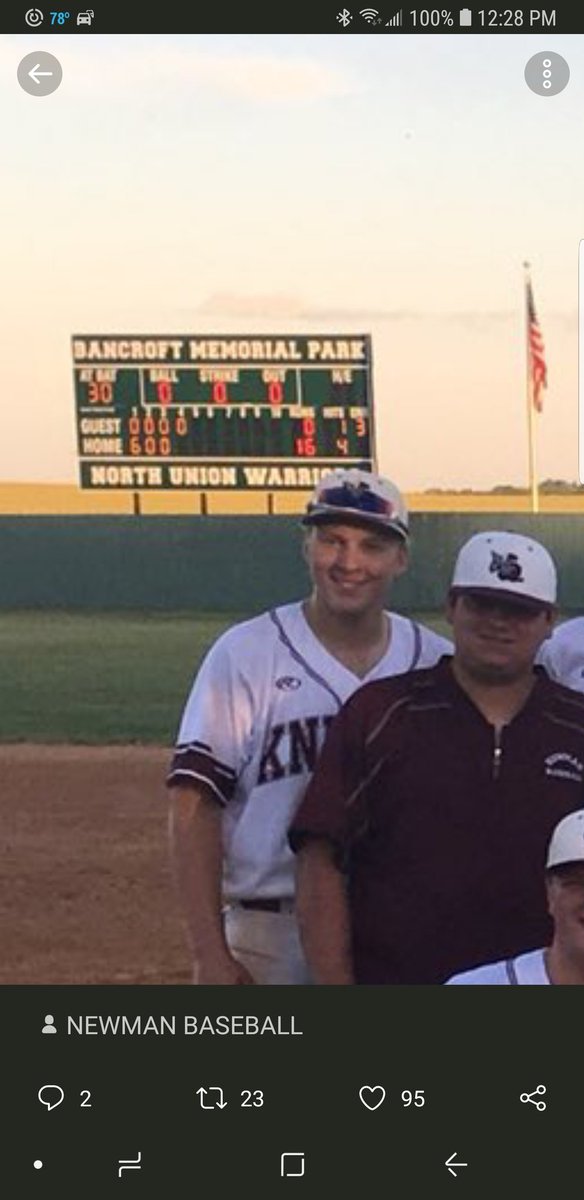 jeff_carney's tweet photo. @NewmanKnights @newmanbaseball Need bigger scoreboards when the Knights are in town!!!!! #16runfirstinnning https://t.co/OL3HVaonUa