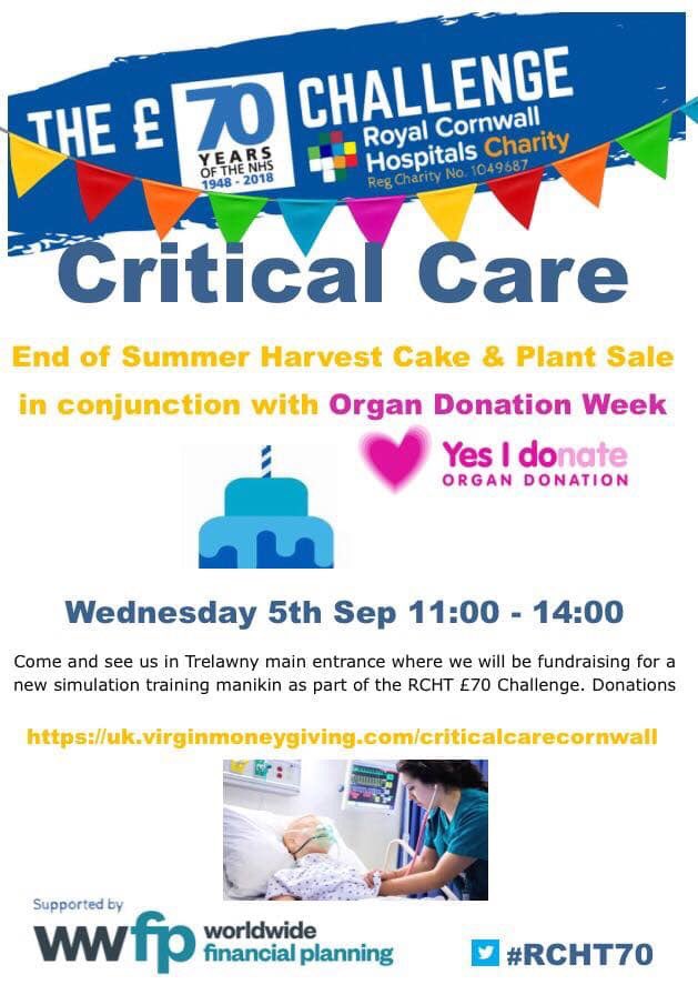 We’ve got some great events coming up! Hope you can join us for some of them #RCHT70 #70daychallenge