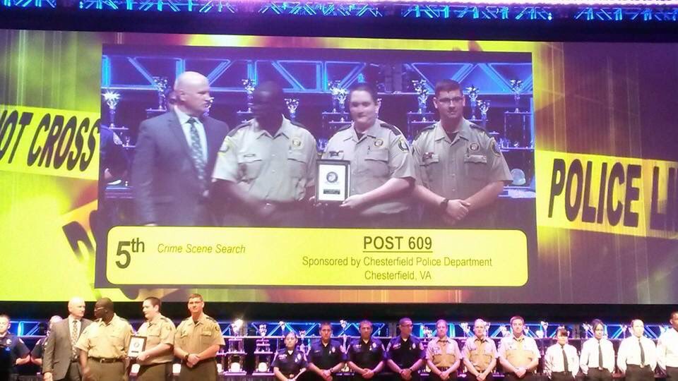 CsiMccartney's tweet photo. I was an advisor & attended the 2014 #NLEEC. Over 3,500 explorers from 100s of depts across the nation competed in various aspects of law enforcement. Our explorers took 5th place in crime scene search. They are competing again this year & I know they will make @CCPDVa proud. https://t.co/Ll6VzuP2RE