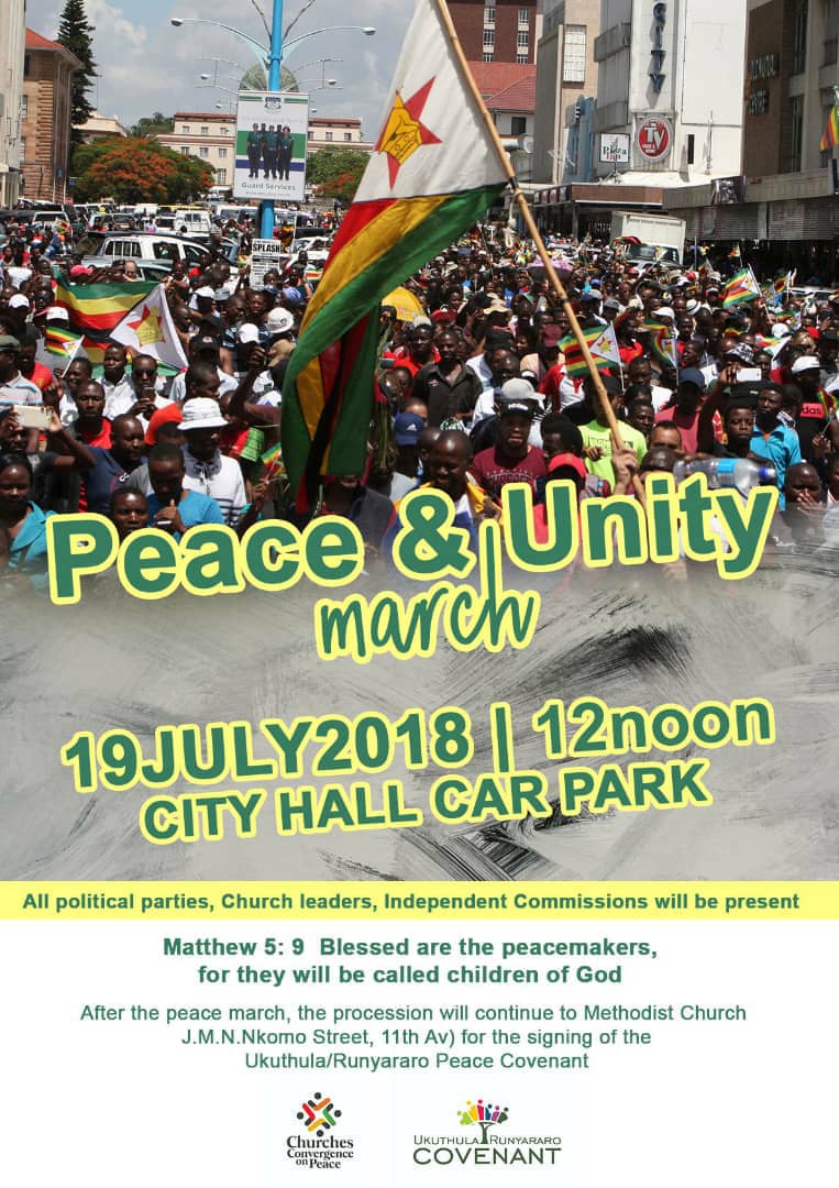 NYDT1's tweet photo. Zim Youths Join in the March for Peace and Unity. #ZimDecides2018 @liberty_bhebhe @fundanichulu @habakkuktrust @wildtrustzim https://t.co/gsAxnos58V