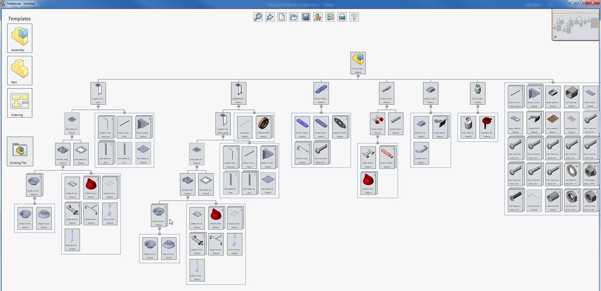 NTCADCAM's tweet image. #SOLIDWORKS Tip of the Day: Import your Assemblies into the SOLIDWORKS Treehouse to get a hierarchy view of the file structure.
