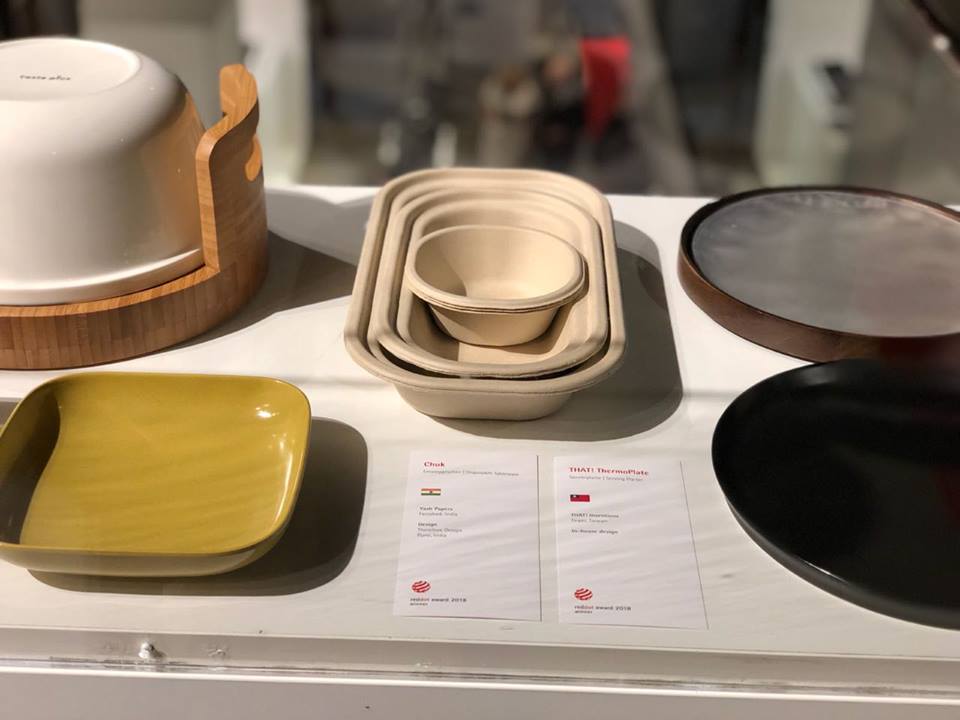 ThereforePune's tweet photo. Last week @ThereforePune and Chuk were awarded the very prestigious Red Dot, an international award that recognises high design quality. The attached images are from the Red Dot Design Museum in Essen, Germany, where Chuk tableware will be displayed for 1-year #MakeInIndia https://t.co/6UbhN4obTG
