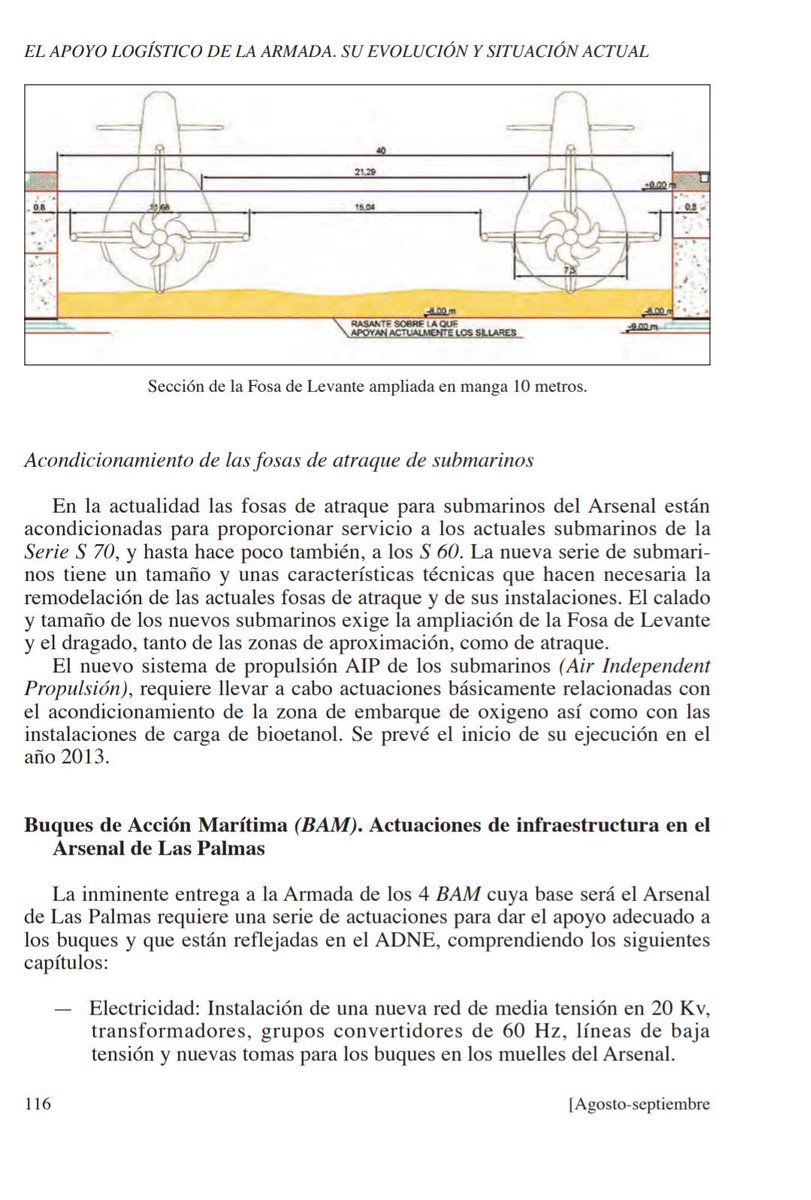jsoriano6's tweet photo. @matthewbennett @drizzt__dourden Hola.
Esto es un articulo de la Revista General de Marina de 2011, donde ya se preveian esas obras. 
https://t.co/653FAps2X5
Año 2011. 
Pero parece ser que excepto Matthew Bennet, nadie se ha molestado en contrastar la noticia. https://t.co/xIz4vw4k54 https://t.co/xDTOwISStA