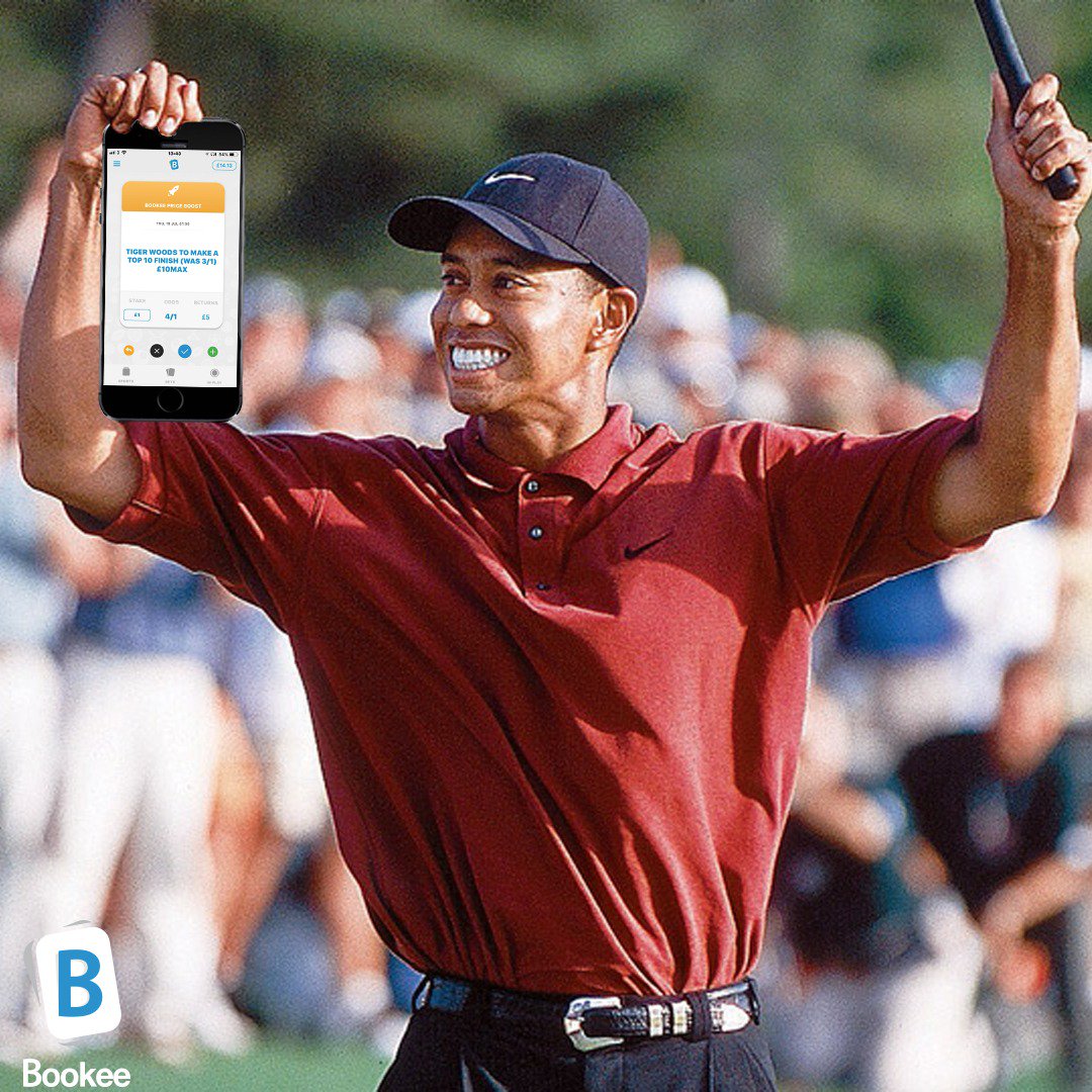 #TheOpen is just one day away! 
We have boosted <a href="/TigerWoods/">Tiger Woods</a> to finish in the top 10 to 4/1 (was 3/1)
Check out all our other price boosts in-app! 
#BetWhenYouWant <a href="/bookeebets/">Bookee</a>