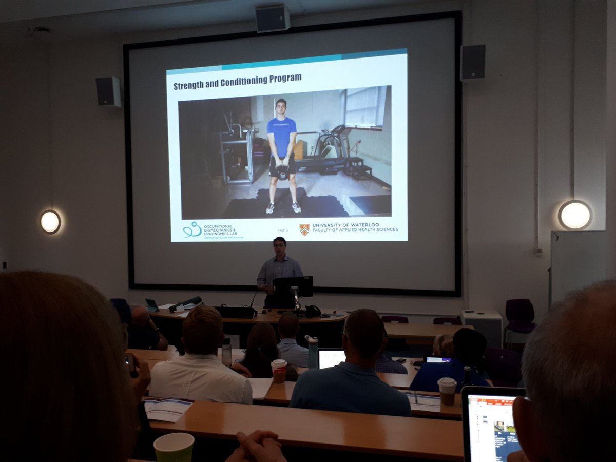 MSc candidate Daniel Armstrong sharing insights about the value of movement-focused exercise for paramedic physical readiness for duty <a href="/PESconf2018/">PES Conference 2018</a>