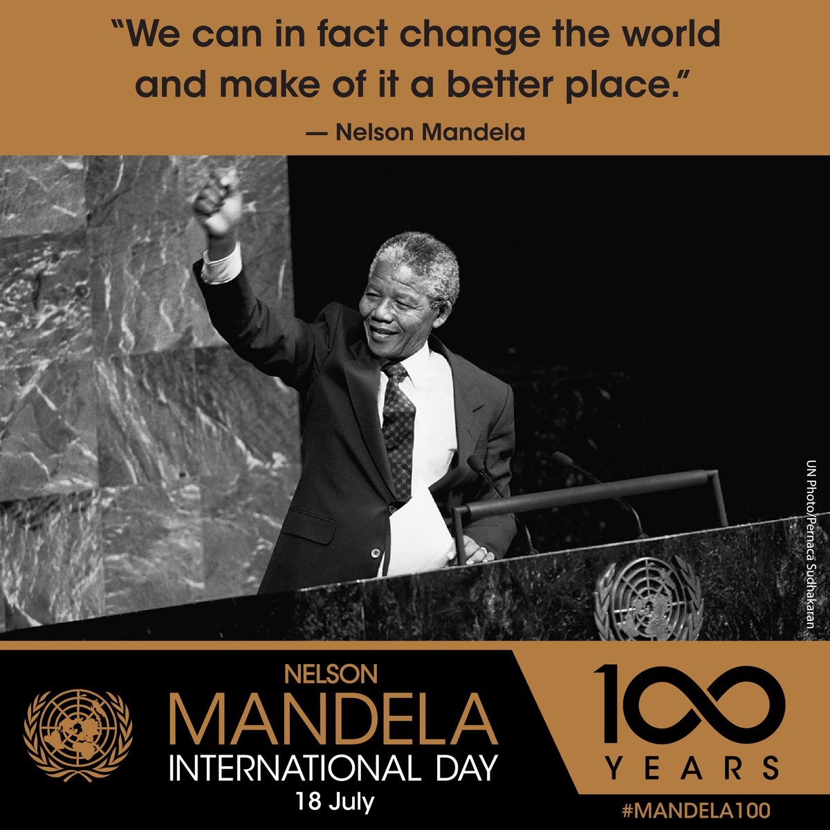 Today marks 100 years 🎂 since #Mandela's birth! We celebrate #MandelaDay by honoring #SDG changemakers across the globe 🌍- YOU CAN make the world a better place! Show the world how you #act4SDGs at act4sdgs.org #SDGs #GlobalGoals #NelsonMandela #Mandela100