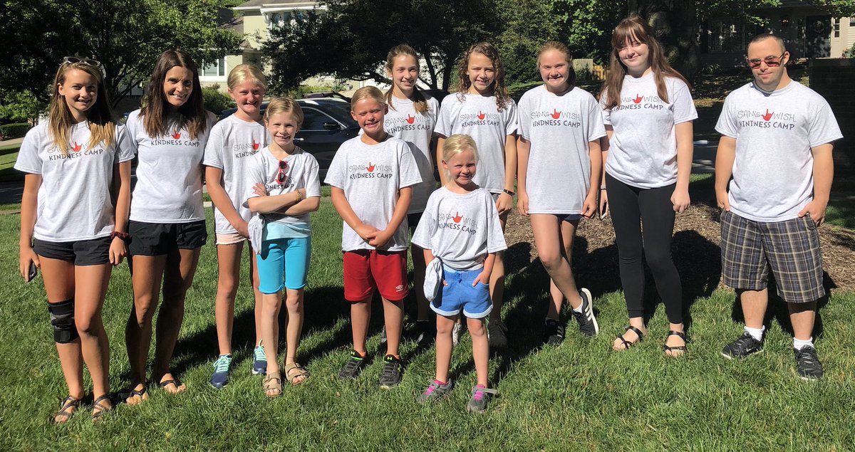 sams_wish's tweet photo. It’s a kindness camp day!!! We are ready to make lots of people smile. #samswish https://t.co/1QSbRerndM