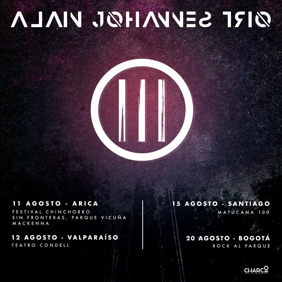 ¡Se viene! Este 11, 12 y 15 de Agosto <a href="/AlainJohannes/">Alain Johannes</a> se presentará en nuestro país en formato trio junto a los hermanos Foncea 🤘