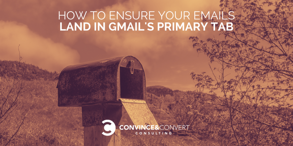 UdaniNeha's tweet photo. How to Ensure Your #Emails Land in Gmail’s Primary Tab - https://t.co/DACZynTB6I - via @convince by @KaylaEMatthews
#EmailMarketing #InboundMarketing https://t.co/udtlURUFg2