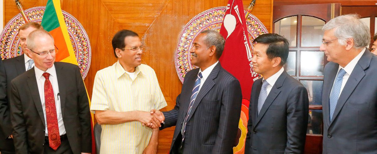 Leading the ADB Board visit while meeting with the President of Sri Lanka