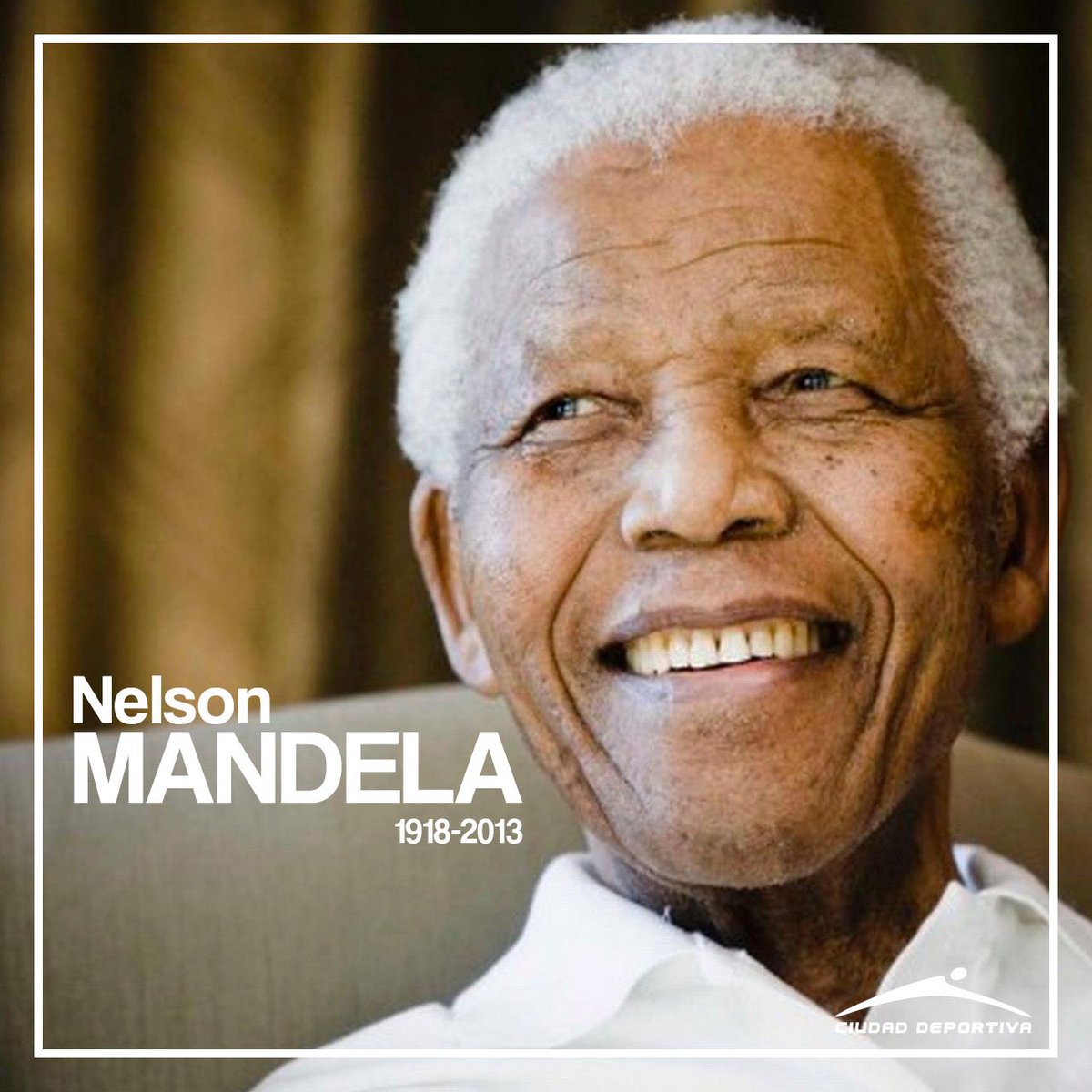 CDeportivaChile's tweet photo. 100 AÑOS DE MANDELA 🙌 🇿🇦

#NelsonMandela hizo del deporte una herramienta de reunificación nacional cuando su pueblo más lo requería ✊🏉

El deporte no termina donde acaba la cancha.
El deporte y sus cuestiones sociales 😍

#Liderazgo #Inteligencia #Mandela #100años https://t.co/ZFPA0Oytl8
