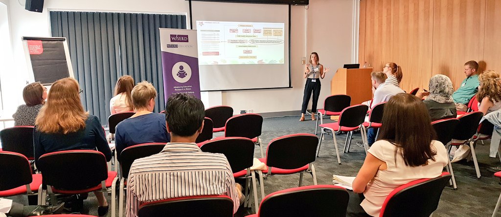 AlexMSWilliams's tweet photo. Emily Marchant @emily_marchant of @SwanseaUni presenting on the HAPPEN network @happenswansea looking at health and educational attainment in primary schools using data linkage.  Research shows that better fitness linked to better educational attainment and wellbeing #WISERD2018 https://t.co/XbT3w9fIRM