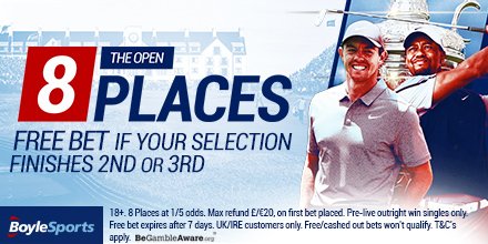 BoyleSports's tweet photo. RT & REPLY!
#Win a free €50 bet by predicting the winner of #TheOpen this weekend!
Use #BoyleOpen https://t.co/0VEZvBvygE