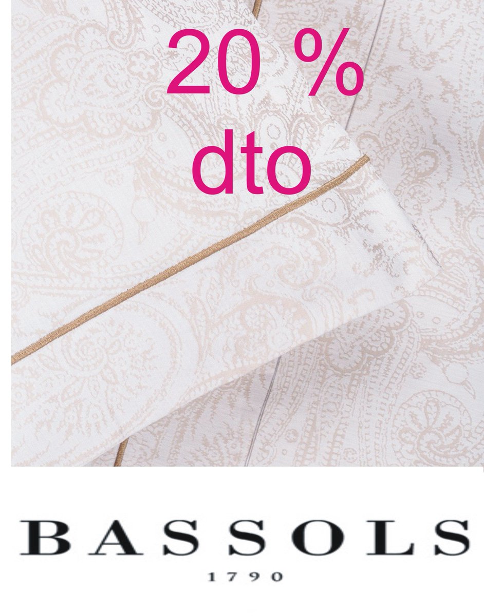 OlbeTextil's tweet photo. Seguimos de #rebaixas #rebajas
Un 20% dto en #bassols https://t.co/cI5KmA5hfh