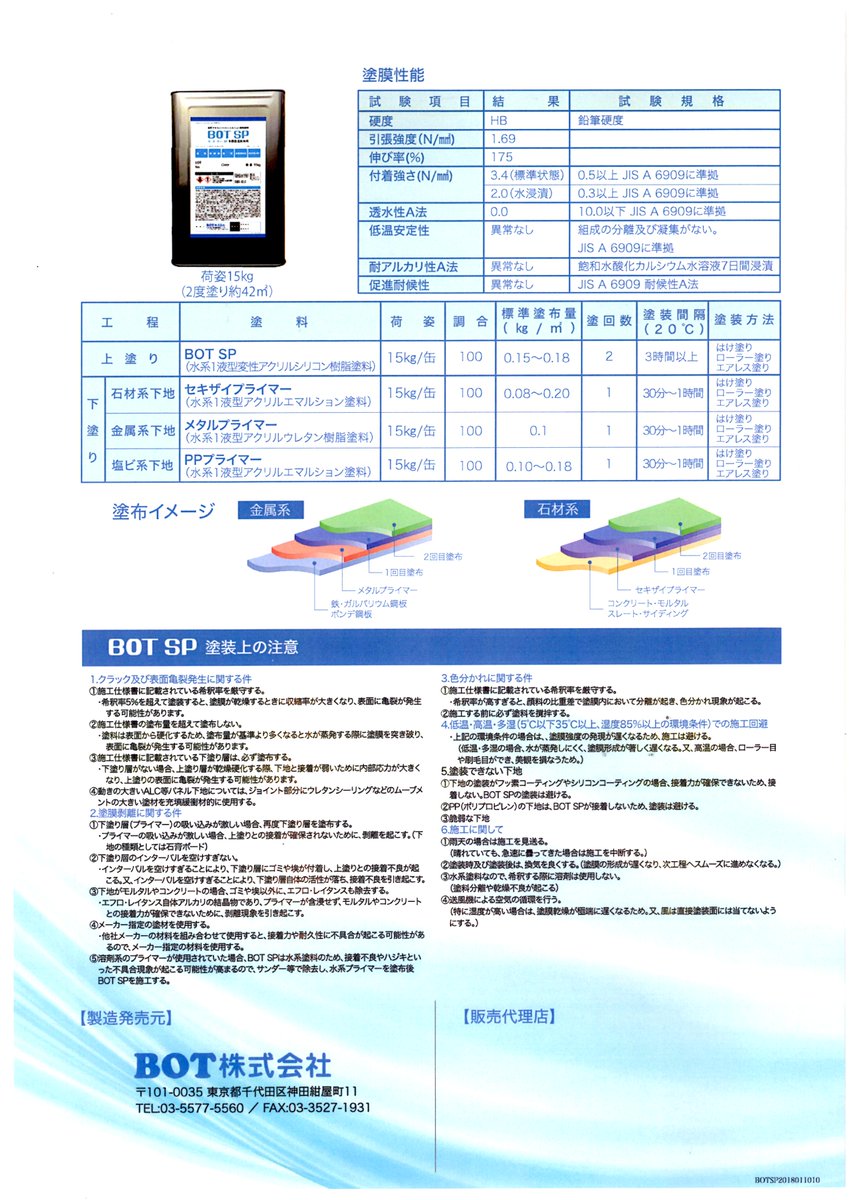 kazusun's tweet image. 山口県内１０名募集キャンペーン　遮熱塗料ＢＯＴ ＳＰによる塗装 

１　国の研究機関との共同開発された安心の製品
２　汚れを防ぐ力が長続き効果が持続
３　高度な遮熱を実現、工場温度差比較実験では－１８．３℃
４　消費電力が削減できるＥＣＯ商品
５　防水性が高い
＃BOTSP
＃遮熱塗料
＃酷暑