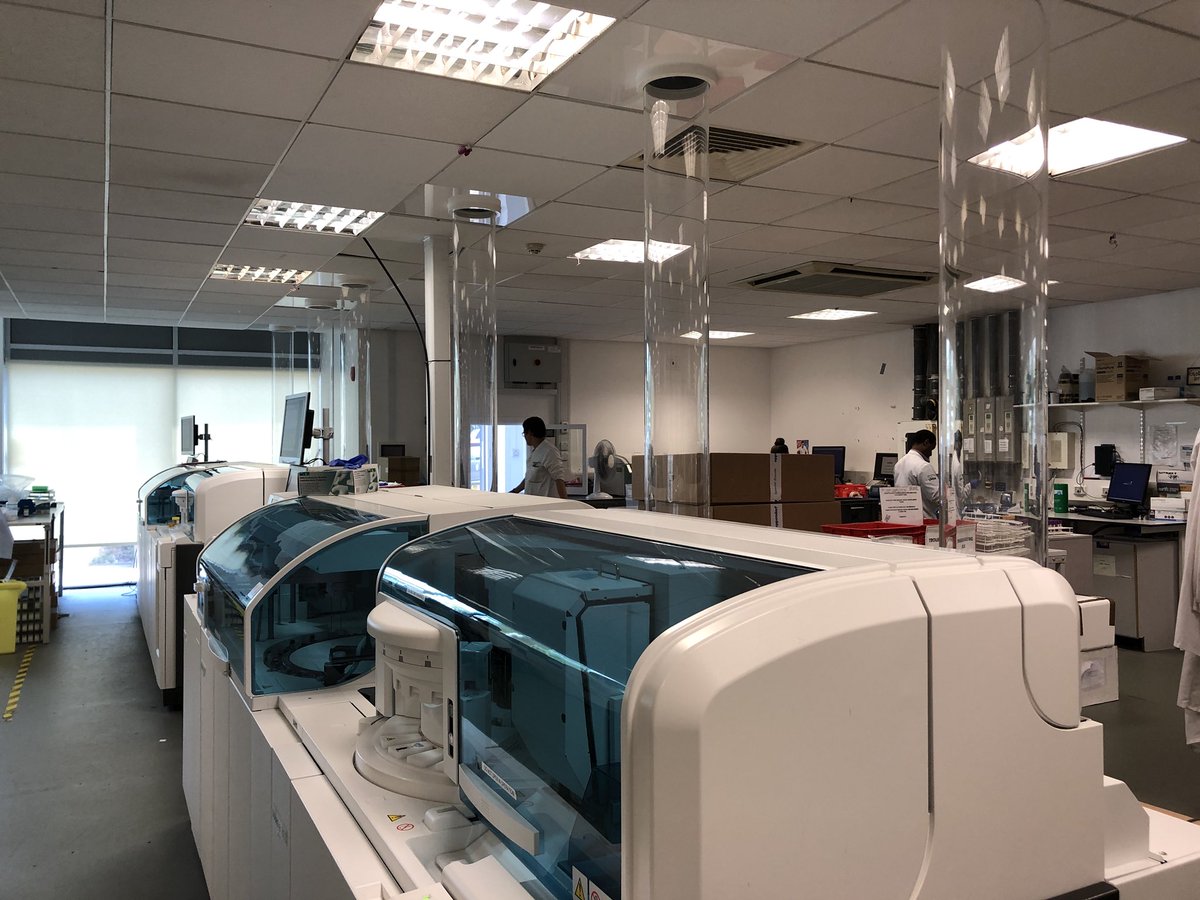 Wythenshawe @LabMedicineCMFT   Rema “Beam me up Scotty” cooling tubes on the new analysers...Clin biochem doing amazing work with innovation in MS! @RCPath @MFTnhs @TheACBNews @pathologistmag #labtour #biochemistry #massspectroscopy