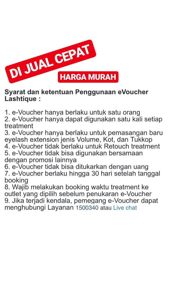 lyniiaa's tweet photo. DI JUAL MURAH #jualvoucher #Vouchers #voucher #lashtique #extentioneyelashes #eyelashes #EyelashExtensions #vouchereyelashextention https://t.co/hWUwkih0kt https://t.co/QK7lR4Jc82