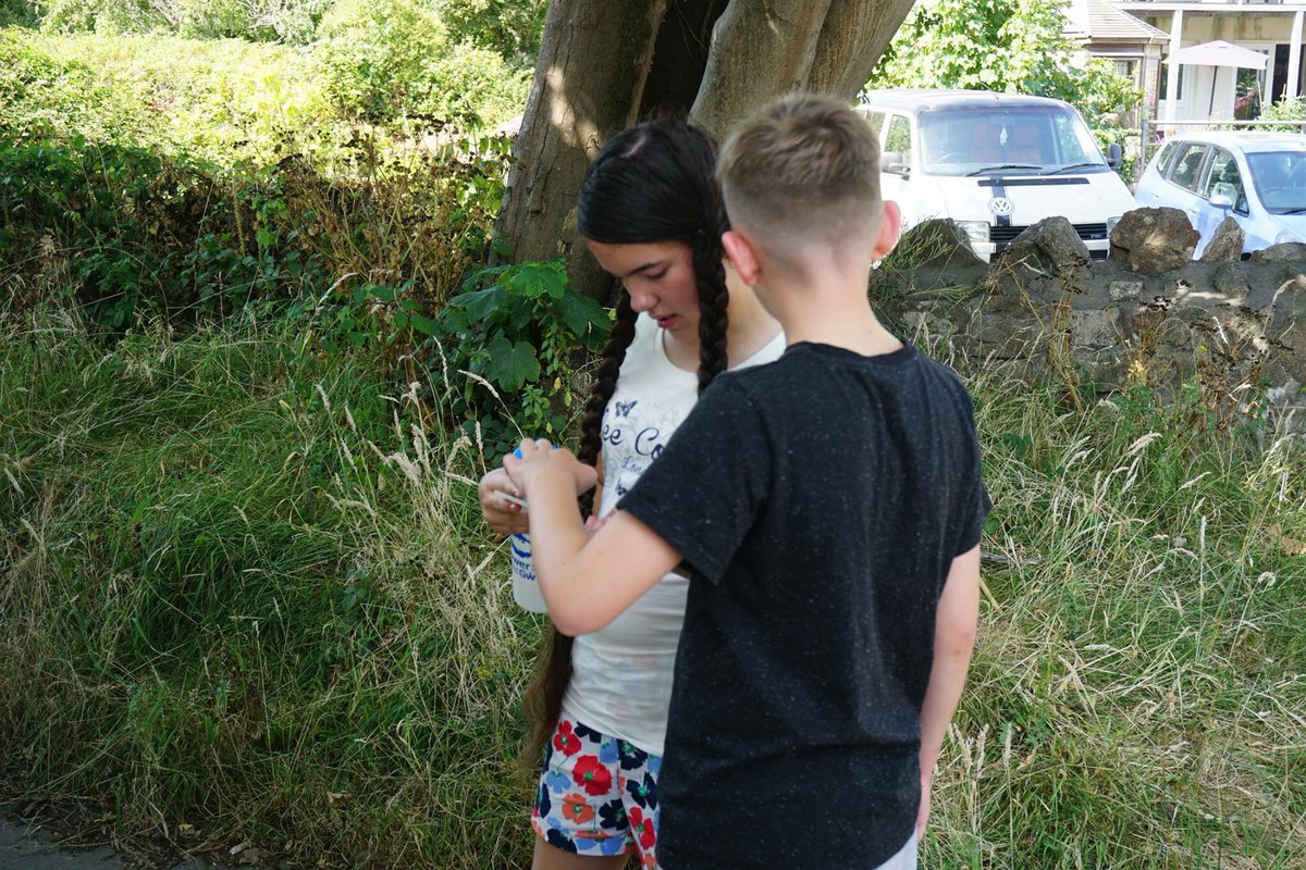 CraigfelenP's tweet photo. We have been using our orienteering skills this afternoon around Borfa House to decode a secret message #cfpborfa18 https://t.co/x5PkmSOsTN
