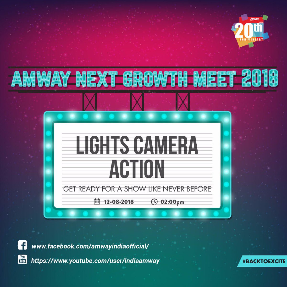 amwayindia's tweet photo. Get ready for a show like never before. Stream it live on your devices. #BackToExcite #StreamingNext https://t.co/vvNY8JuA1q