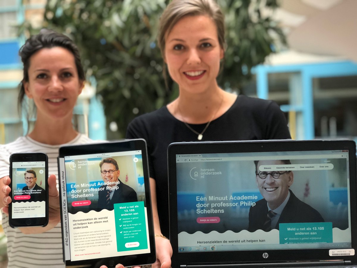 13.000 mensen helpen #hersenziekten de wereld uit dankzij het platform hersenonderzoek.nl! Community manager Solange Cleutjens van het <a href="/VUmcAlzheimer/">VUmc Alzheimercentrum</a> vertelt over de succesformule: bit.ly/2NYCJwD   #hersenonderzoek