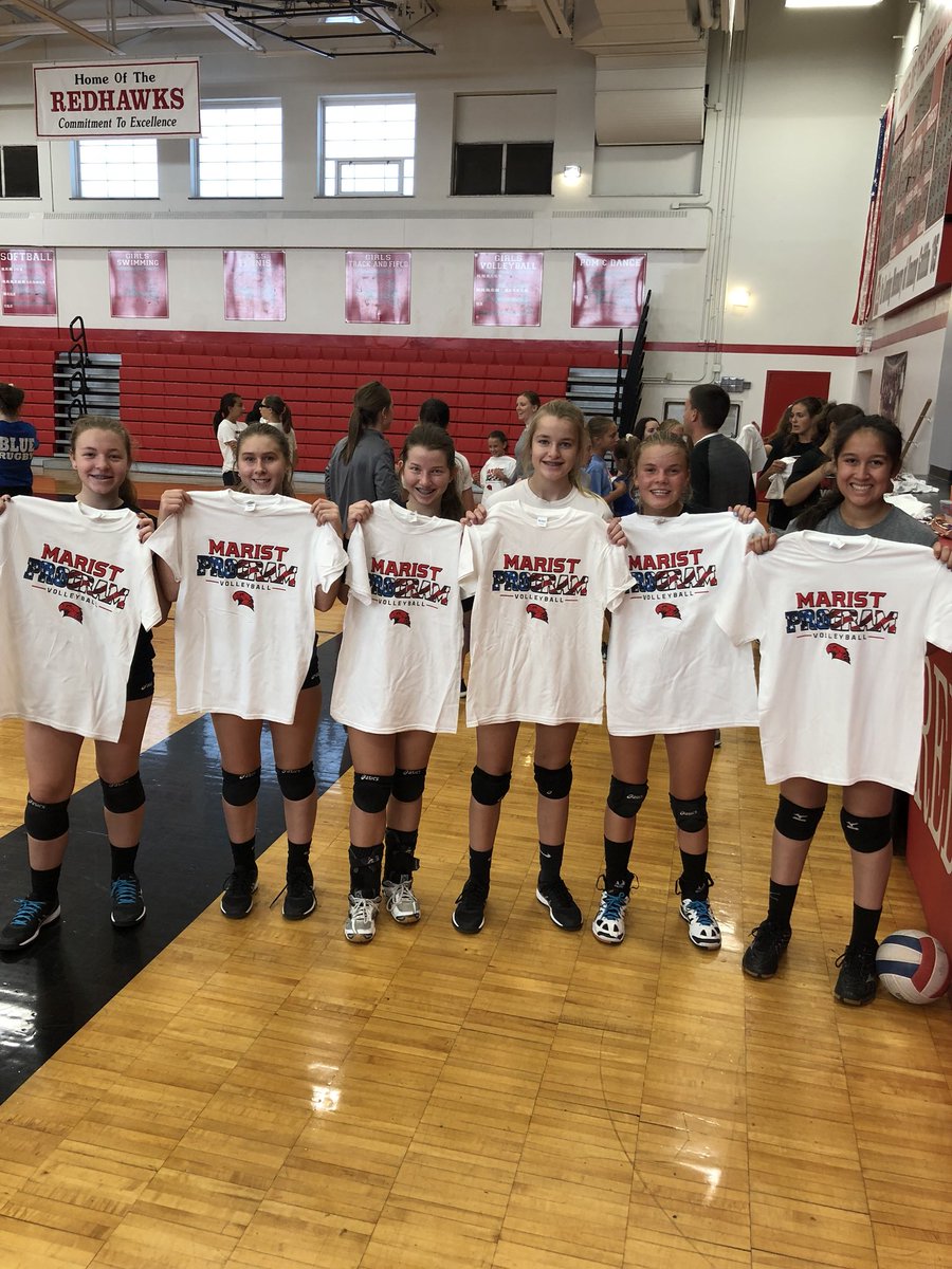 RedHawkVB's tweet photo. Day 3 of Hitting/Blocking was a success with our #PROGRAMSummer camp shirts ready! 🏐⭐️ https://t.co/cfbFK4ti6C