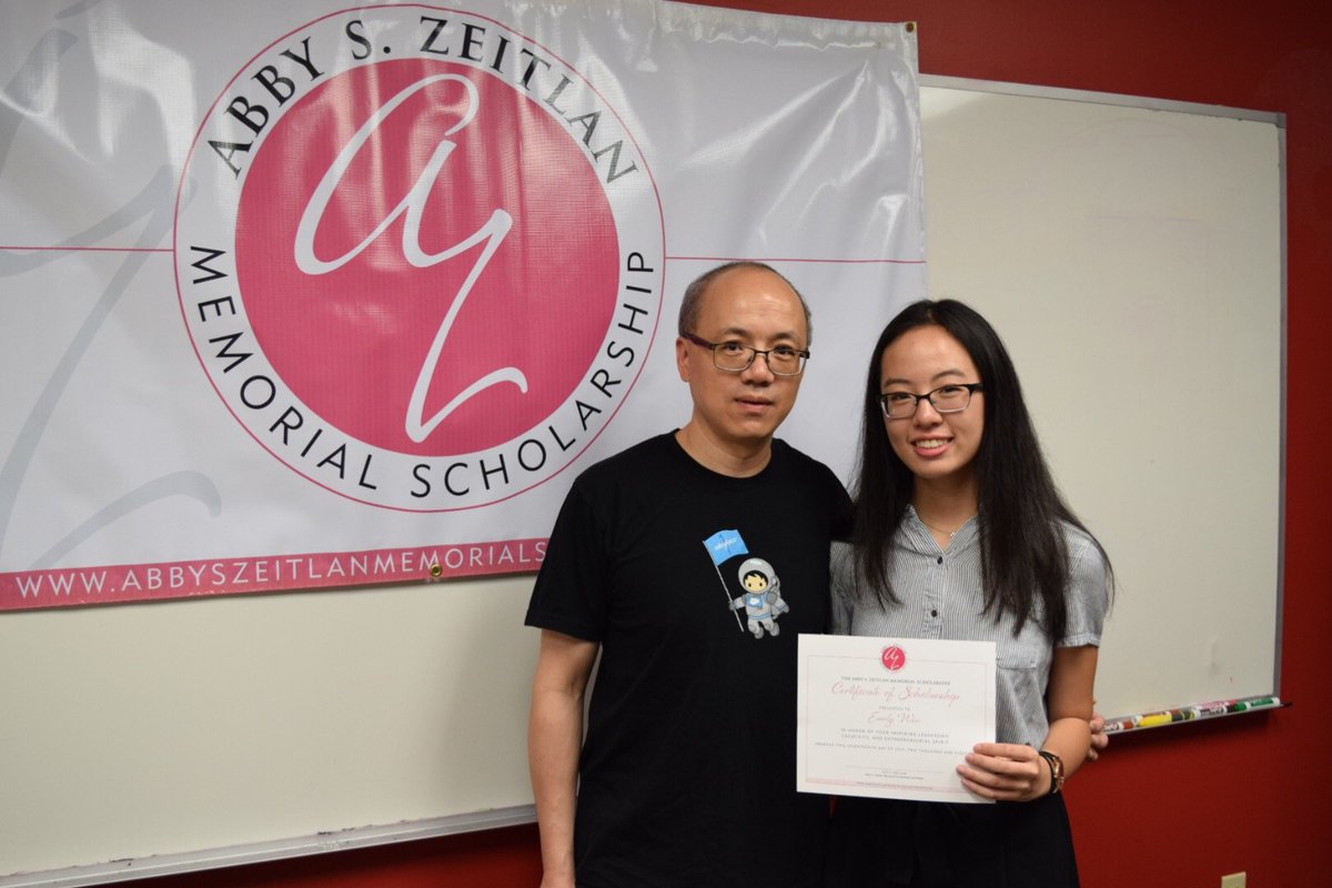 Triad_Ideas's tweet photo. Last night, we were honored to present the Abby S. Zeitlan Memorial Scholarship to @SHS_Eagles senior Emily Wen. Each year, we remember Abby by awarding a student who, as Abby did, thinks outside the box. Congratulations Emily, and best of luck at @UofT! https://t.co/0H3YcQi5QY