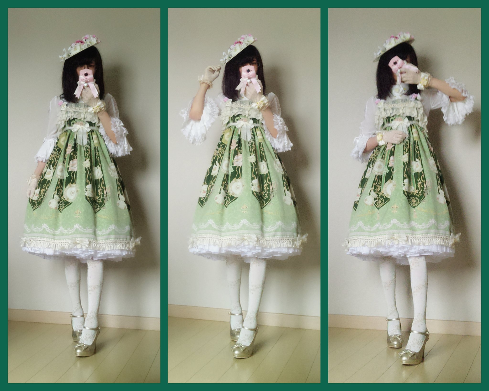 Tea time nostalgia柄ジャンパースカートⅡ型 | ALICE and the