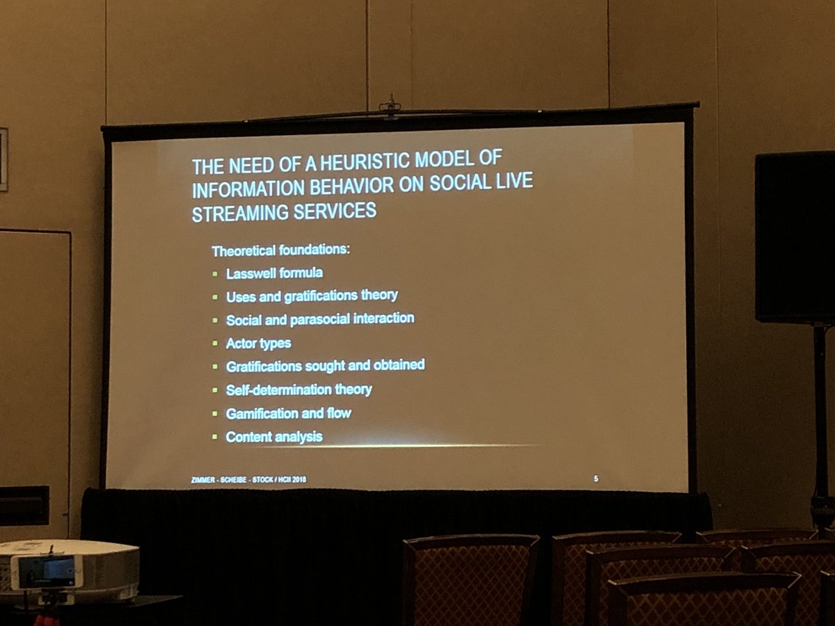 Aylinnchen's tweet photo. Do you know #YouNow? There are a lot of live streaming services! @WGStock is presenting a heuristic model of information behavior on social live streaming services #HCII18 #HCII2018 https://t.co/xfARxk1xsP