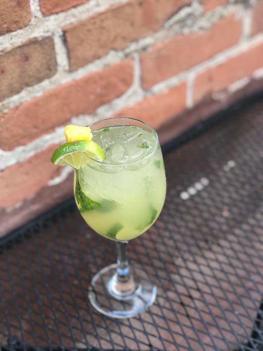 FrontStreetTap's tweet image. A little refresher for this hump day...Pineapple Mojito Sangria on special this week! #frontstreetbrew #eatlocal #drinklocal #iowasoriginalbrewpub