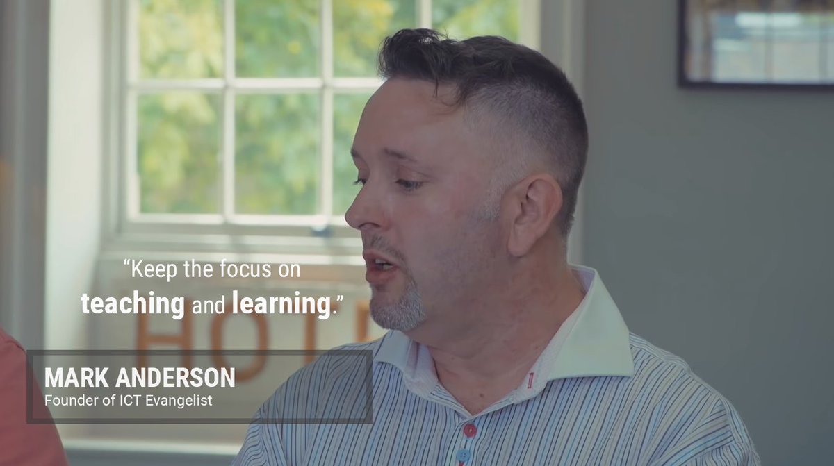 NetSupportGroup's tweet photo. #TheEdTechDebate 3's @ICTEvangelist reminds schools to think of what's important as they implement #edtech in the classroom... Listen to the full debate here: https://t.co/uwidARDzqn #teaching #learning https://t.co/3SrmGHz2OF