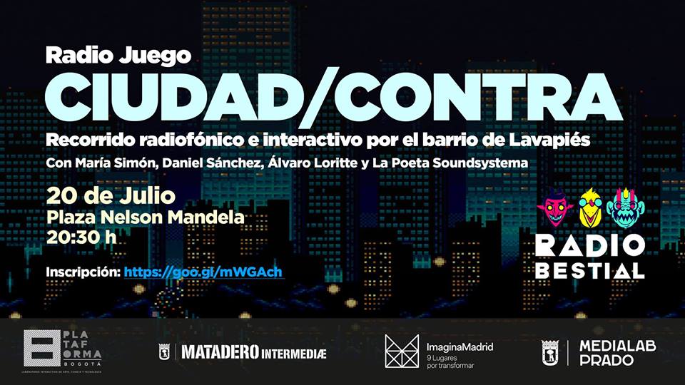 medialabMM's tweet photo. El Colectivo #RADIObestial organiza un recorrido radiofónico 🎧 e interactivo📱por el barrio de #Lavapiés. Para participar tenéis que apuntaros aquí https://t.co/5jjR5FxrTF. ¡Las plazas son limitadas! 🙌🏾
📅 viernes 20 de julio
🕣 20:30 horas
📍 Plaza de Nelson Mandela https://t.co/qHt0Ks5pNH