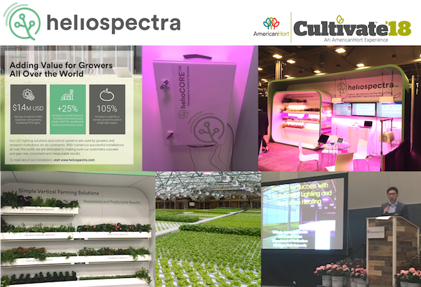 Heliospectra's tweet photo. Great to see so many industry leaders, friends, and customers @American_Hort #Cultivate18 Exciting to empower growers and the #FutureofFood with new lightbars and #HelioCORE light control https://t.co/qdR2K7pkvF #SmartGrowersGetIt https://t.co/OU1v7Flenm
