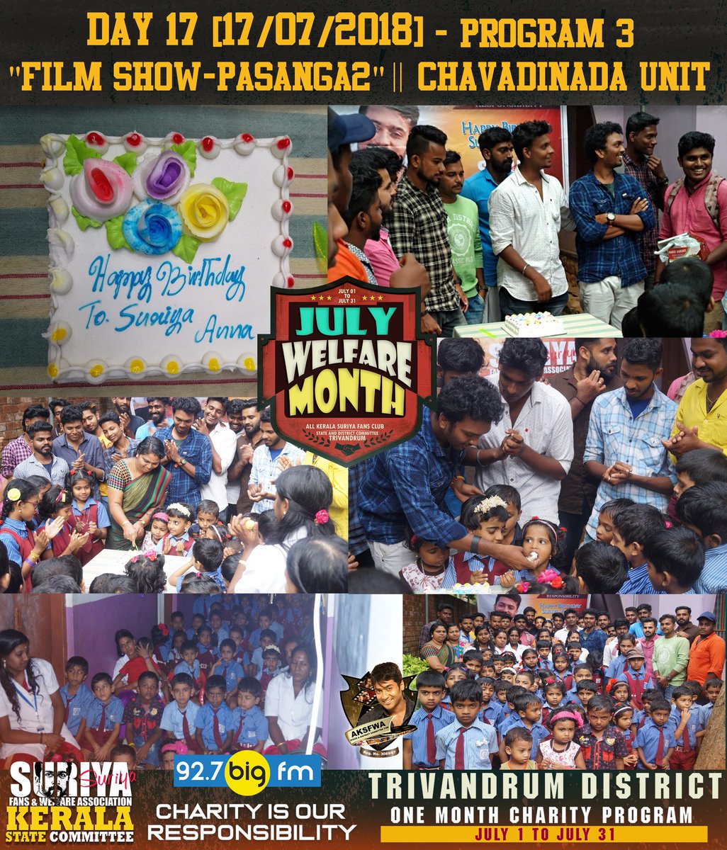 AKSFWA1's tweet photo. #Day17
#Program2&3
#FoodDonation
#JulyWelfareMonth
#CharityIsOurResponsibility
#Aksfwa #Tvm
@Suriya_offl @rajsekarpandian @venkatvnt @SuriyaFansClub https://t.co/OTqKTOUZoD