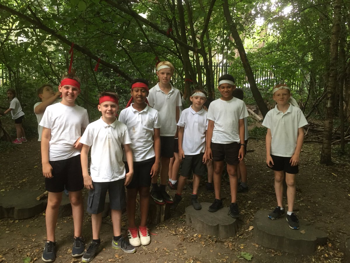 abbotsstaff's tweet photo. It didn’t take long for the children to get into different tribes #lordoftheflies #bandanas https://t.co/WrvcMqjkD8