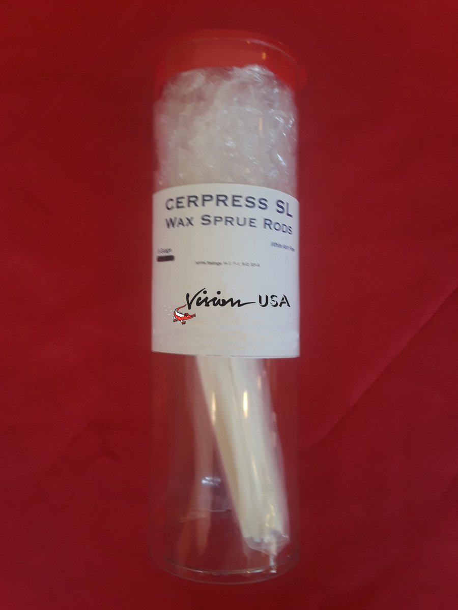 VIsion_USA's tweet photo. Cerpress SL Wax Sprue Rods 6 Gauge
- Pack of 25
- White Ash Free
#Cerpress #Sprue #Rods #dental 
Visit our online clearance web store!
#Webstore #Clearance https://t.co/nab3G1erLp