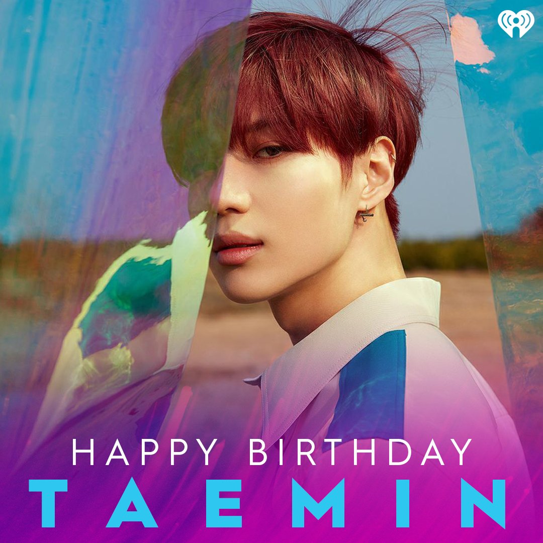iHeartRadio's tweet photo. Happy 25th Birthday to Taemin of @SHINee! 🎂 #HappyTaeminDay https://t.co/aBgHu5p5Ae