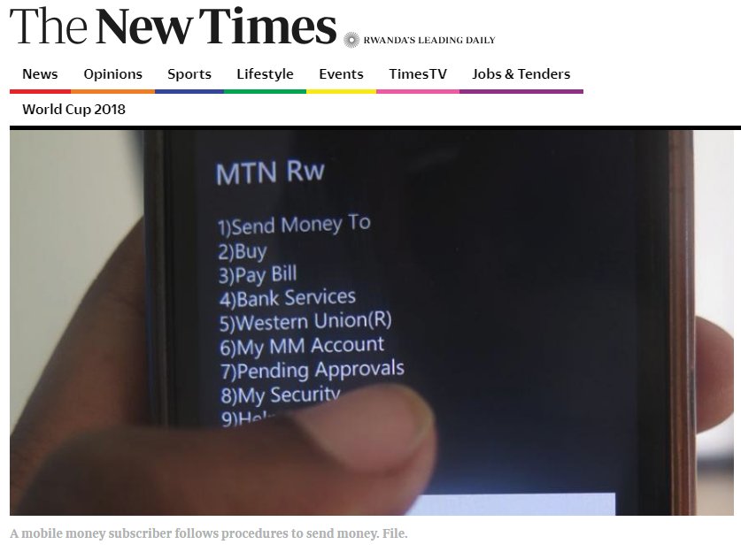 90% of our money transfers to Rwanda via mobile phones – World Remit newtimes.co.rw/news/90-our-mo… via <a href="/NewTimesRwanda/">The New Times (Rwanda)</a>