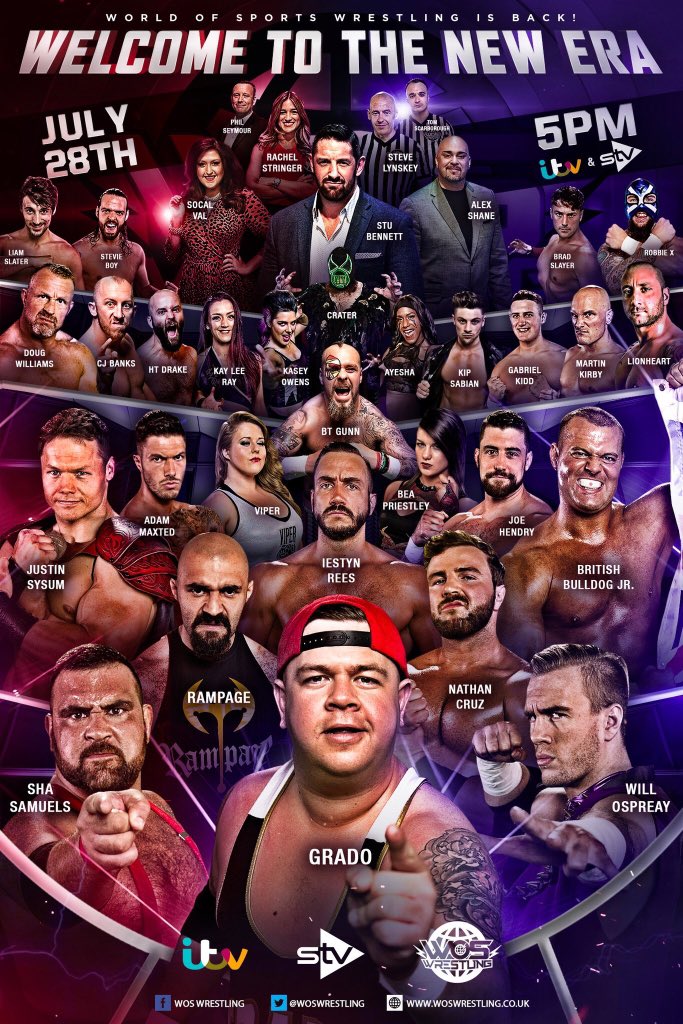 rammyrascal's tweet image. T-MINUS 10 DAYS TILL @WOSWrestling is back on @ITV SATURDAY 28TH JULY AT 5PM!!! @SoCalValerie @StuBennett @missviper91 @Kay_Lee_Ray @KaseyOwens5 @amazonayesharay @BeaPriestley @gradowrestling @joeshendry @DougWilliamsUK &amp;amp; many more!! #WOSW