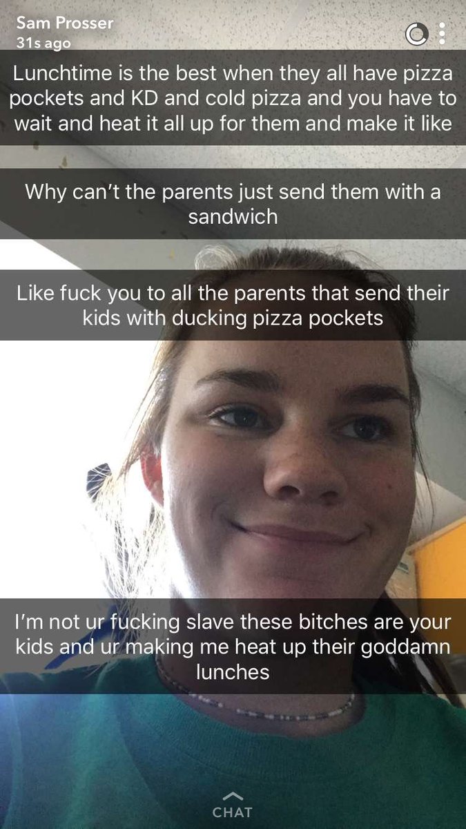 sarahkaner's tweet photo. If your wondering what it’s like to work at a summer camp during lunch... here’s the details https://t.co/YyHWrhCtNY