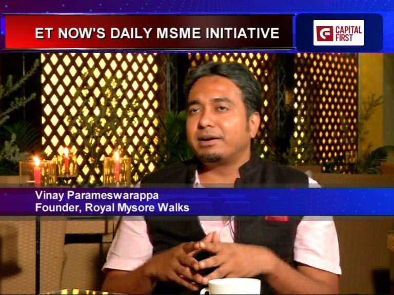‘Bootstrapping is a good option for startups in the tourism space’, says Vinay Parameswarappa, Founder, Royal Mysore Walks. To know more about startups in the tourism sector in India, Tune in at 10:30pm. @ETNowLive <a href="/TimesInfluence/">Times Influence</a> <a href="/Sunanda_J/">Sunanda Jayaseelan</a> @royalmysorewalk