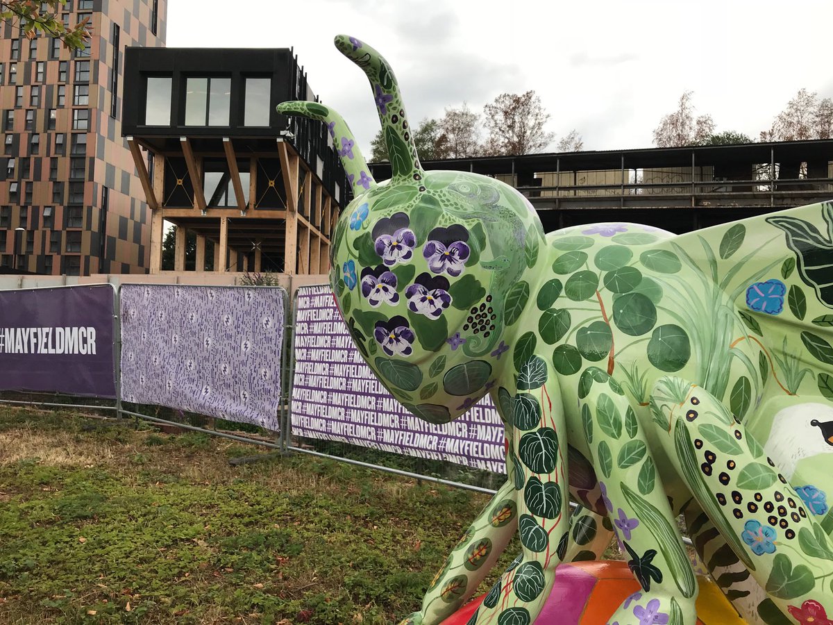 MayfieldMCR's tweet photo. There’s a definite buzz in the air here at #MayfieldMCR for the ⁦@beeinthecitymcr⁩ launch! https://t.co/H6GfiI1oHY