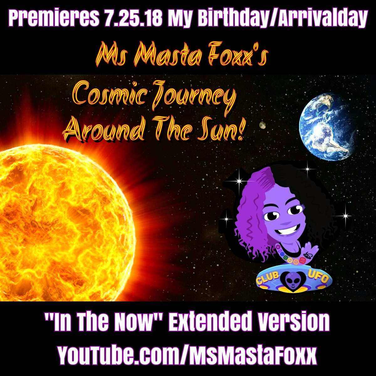InTheNowReality's tweet image. Get Ready Yall!
My @InTheNowReality Show Is Expanding! "In The Now" Presents "Cosmic Journey Around The Sun!" Premieres 7.25.18, My Birthday/Arrivalday, On youtube.com/msmastafoxx
Also Join Me Daily For, "In The Now" Live &amp;amp; "In The Now" On-The-Go On younow.com/MsMastaFoxx_Co… #THC