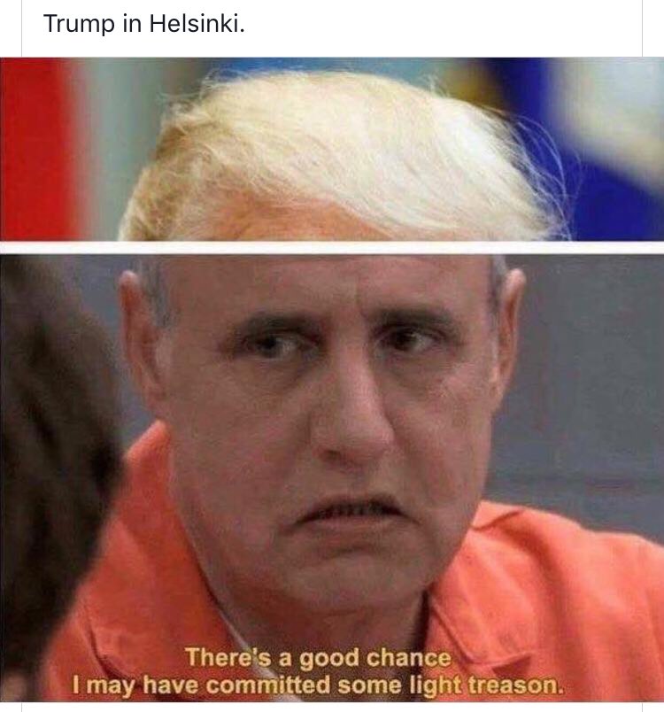 KrimmingerK's tweet photo. @POTUS how’s that light treason going? https://t.co/I42cr0FQsG