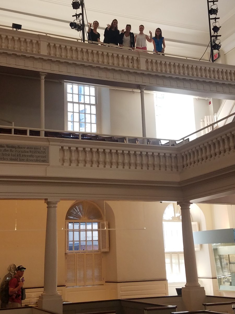 dunneteach's tweet photo. Today, @BostonSchools teachers in our #PlaceBasedBos course visited @OSMHBoston. 3 brave Mendell Elementary School teachers climbed to the usually off-limits 3rd balcony to see where Revolutionary-era African American poet Phillis Wheatley had worshipped and drawn inspiration. https://t.co/3TnOW8oE5g