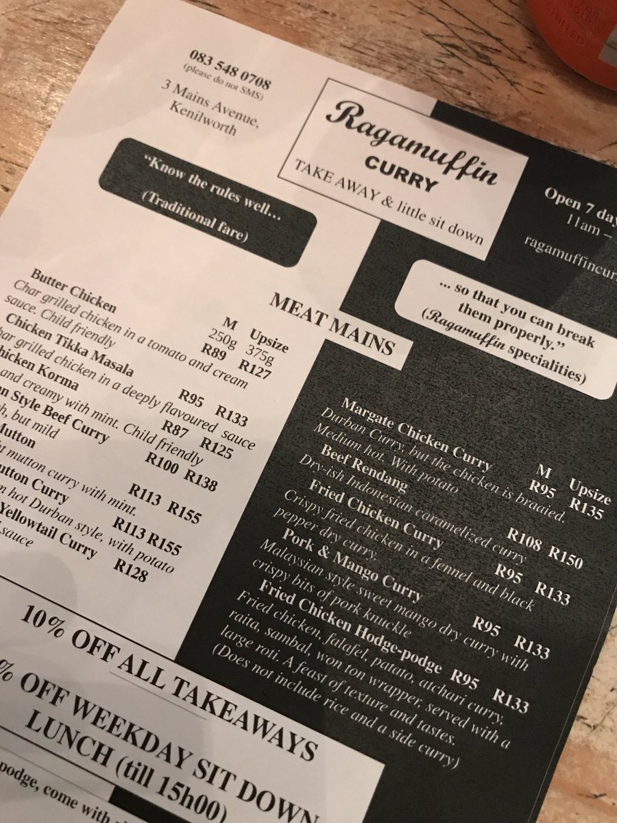 This little Gem! Beautiful #curry in Kennilworth. #littlecurryspot #durbancurryinCapeTown #littleknownhotspots