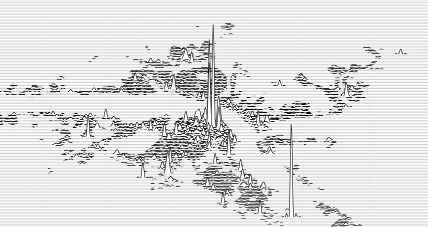Population lines print
