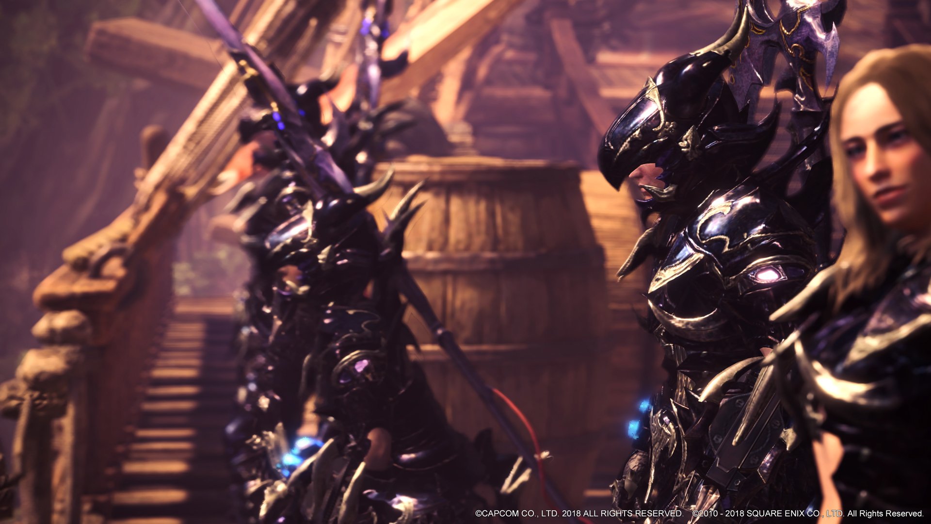 モンスターハンターワールド アイスボーン公式 8月2日 木 配信予定 Mhw無料大型アップデート第4弾 ファイナルファンタジーxiv で登場する竜を屠る者 竜騎士 をイメージしたコラボ武器 防具が登場 コラボ武器は操虫棍 ゲイボルグ 猟虫