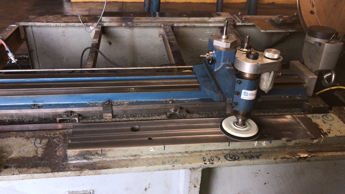 altotorqueve's tweet photo. Mecanizado en sitio fresa portátil Baseplate Moto Generador Diesel con verificación dimensional de alta precisión, ejecutada por profesionales. #Vantage #Faro #LaserTracker #Climax #Altotorque #26Julio #PortableMilling https://t.co/jHBUZApobY