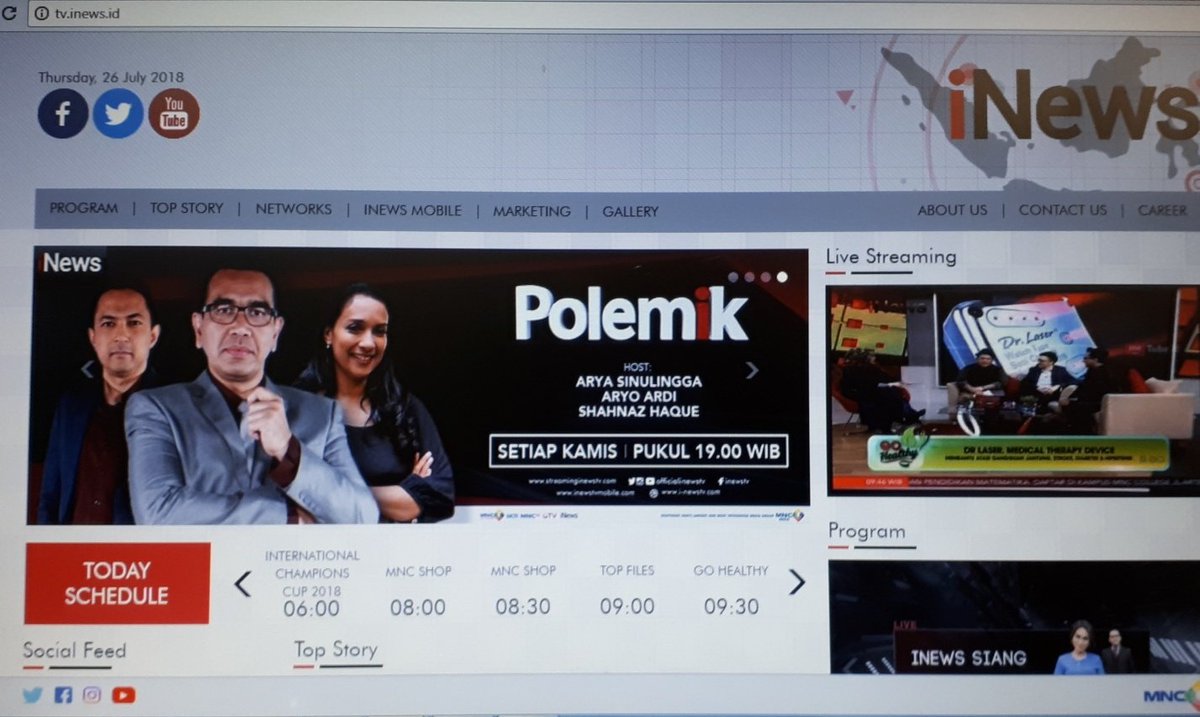 Bisa juga streaming via iNews disini: tv.inews.id

Kick off jam 10:00 #MilanMU